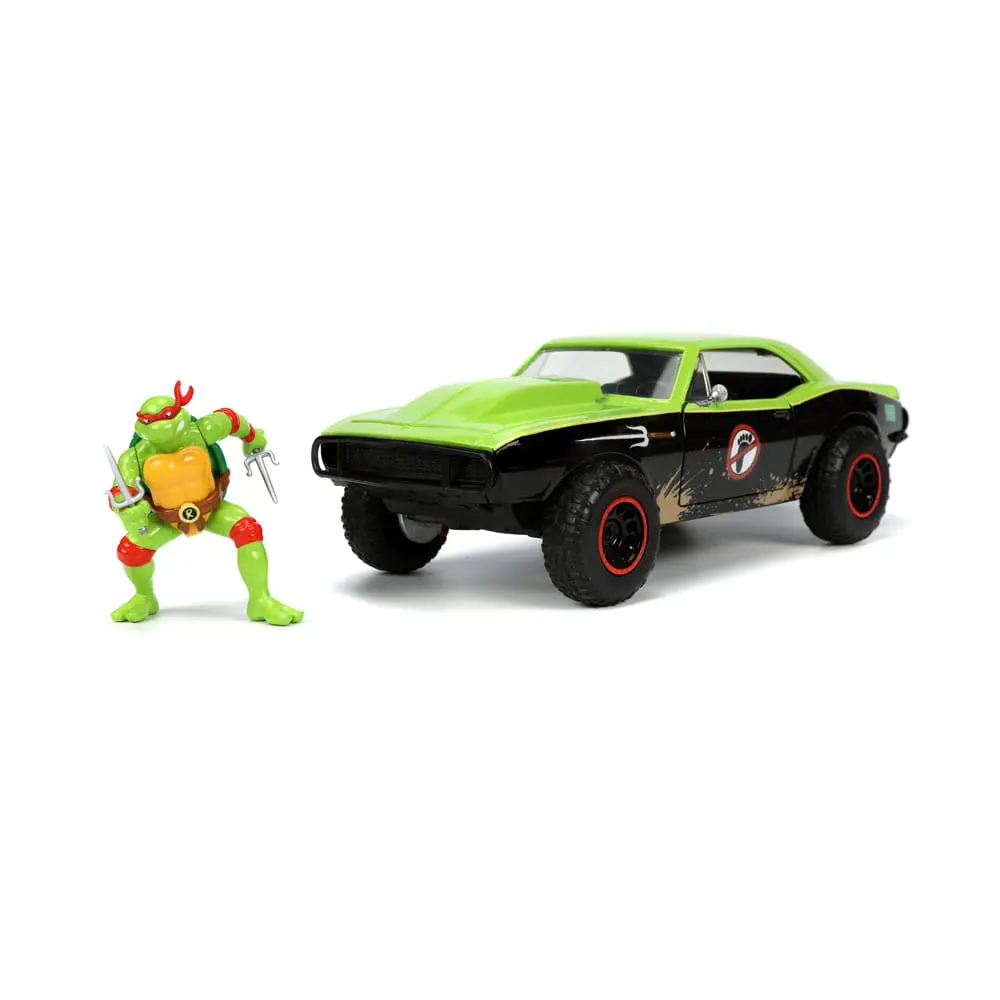 Teenage Mutant Ninja Turtles Hollywood Rides Diecast Model 1/24 1967 Chevrolet Camaro with Raphael Figur product photo