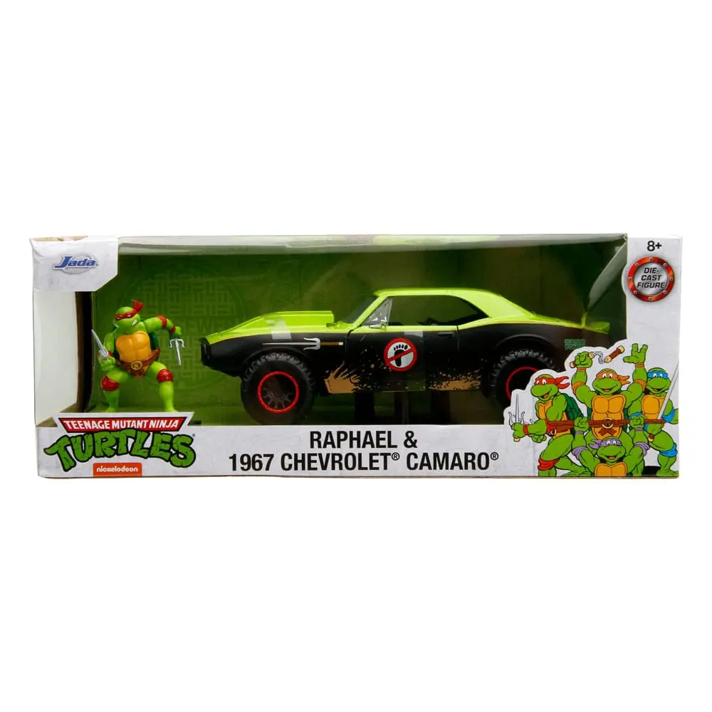 Teenage Mutant Ninja Turtles Hollywood Rides Diecast Model 1/24 1967 Chevrolet Camaro with Raphael Figur product photo