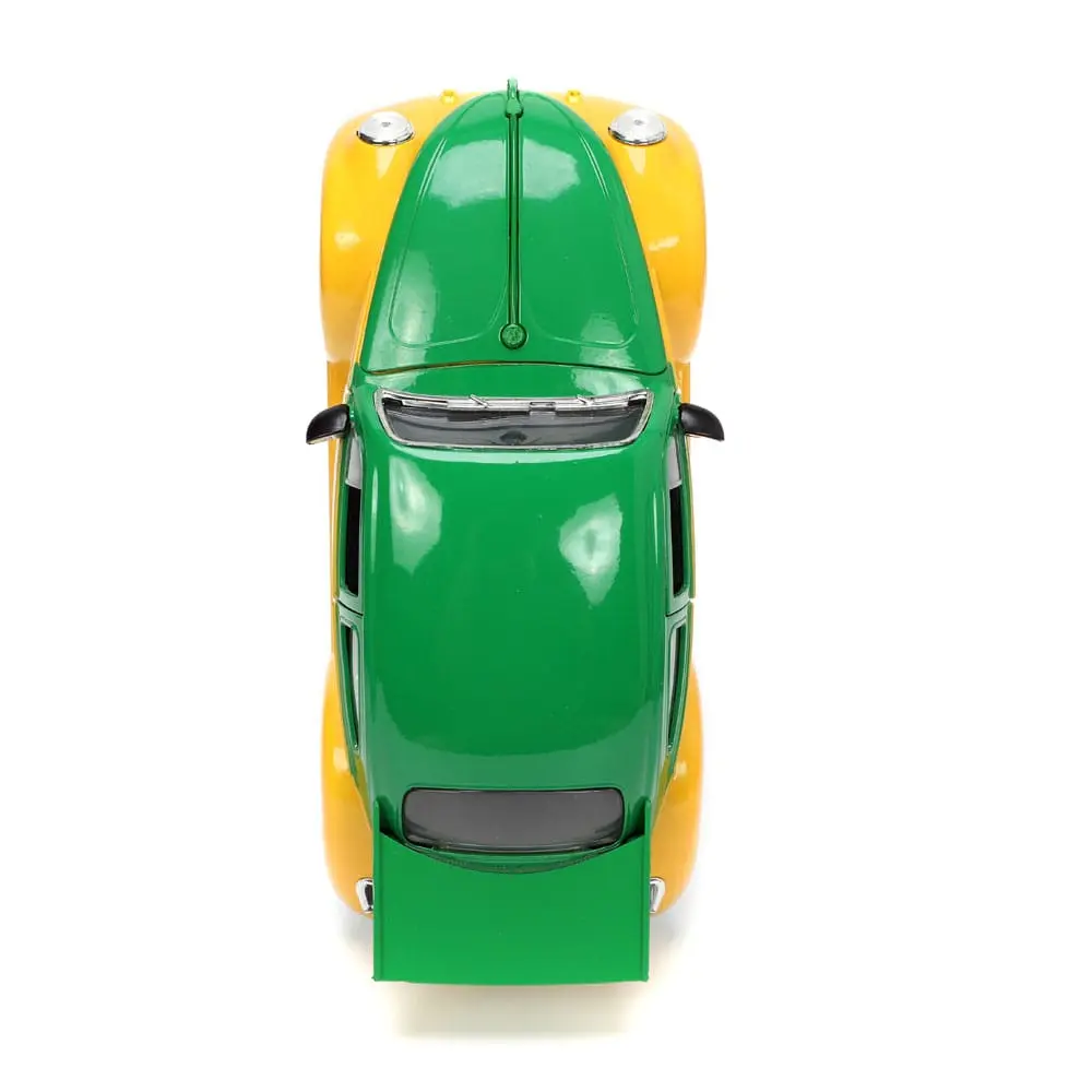 Teenage Mutant Ninja Turtles Hollywood Rides Diecast Model 1/24 VW Drag Beetle with Michelangelo Figur product photo