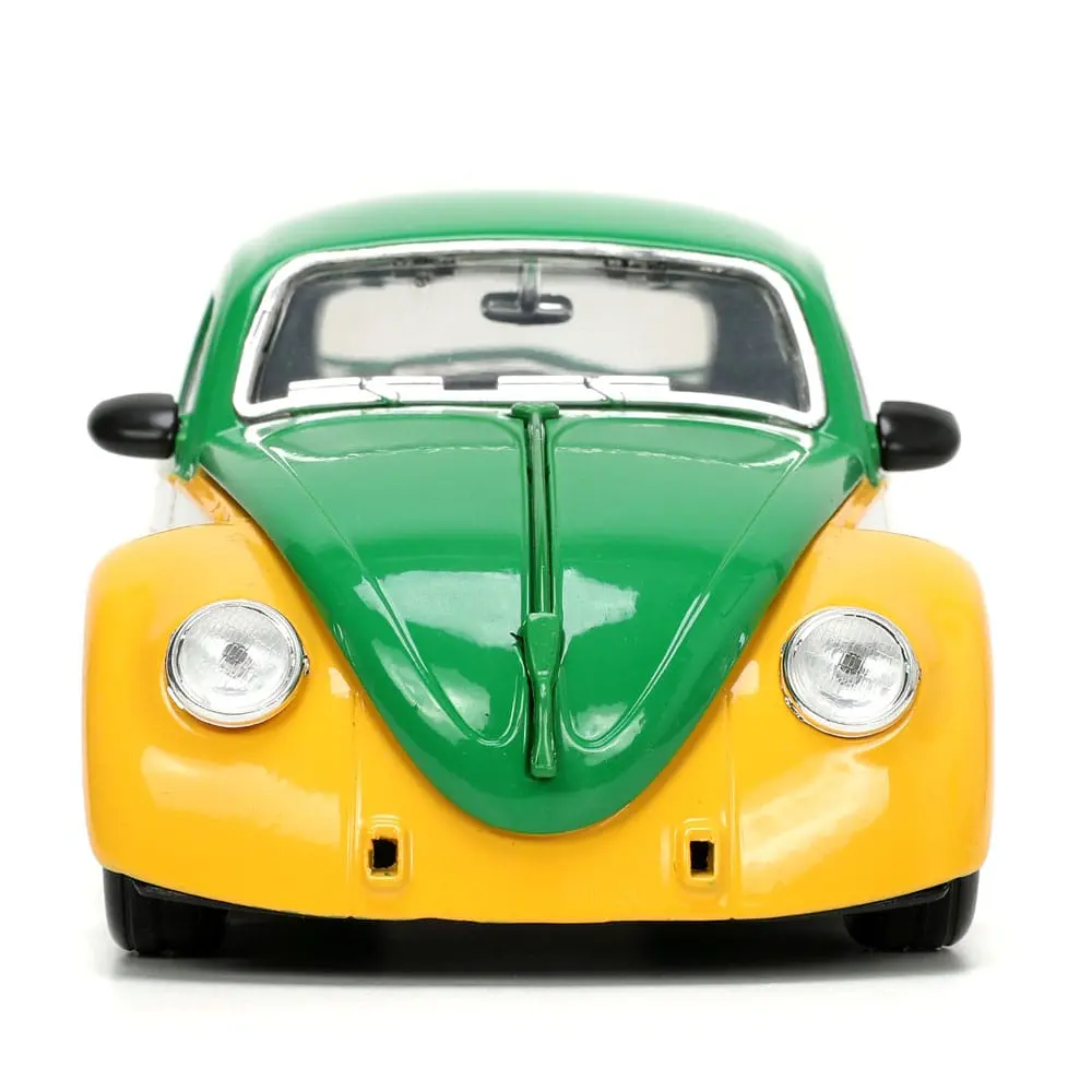 Teenage Mutant Ninja Turtles Hollywood Rides Diecast Model 1/24 VW Drag Beetle with Michelangelo Figur product photo