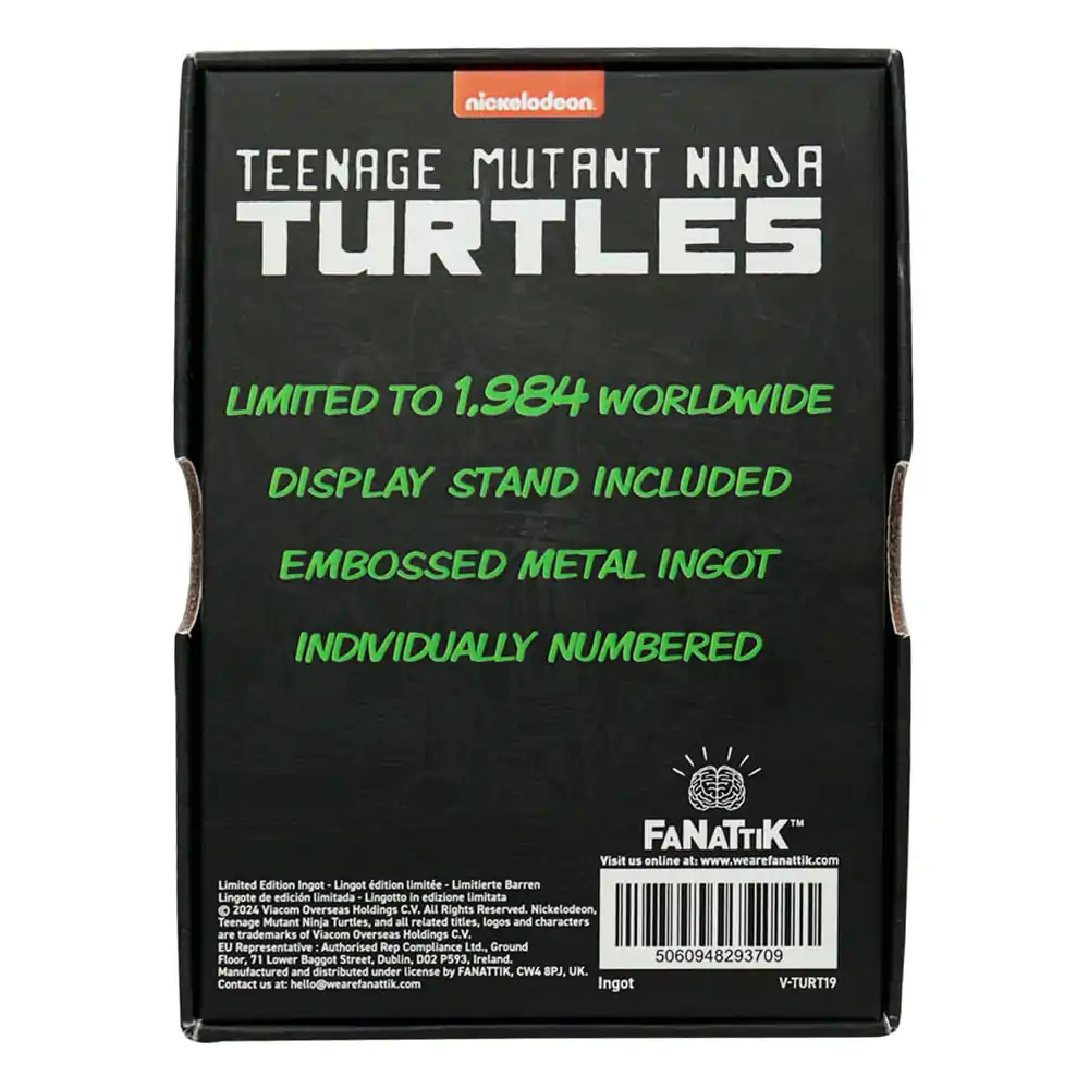 Teenage Mutant Ninja Turtles Ingot 40th Anniversary Green Limited Edition product photo