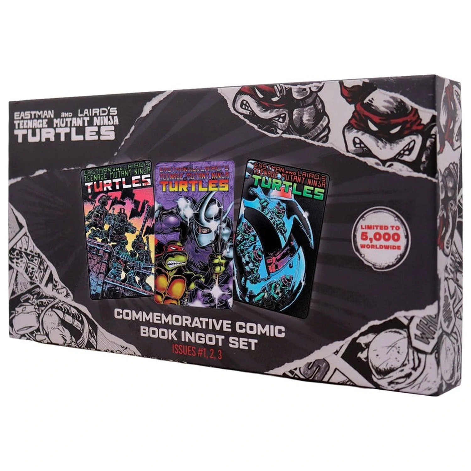 Teenage Mutant Ninja Turtles Ingot Set of Three Comic Book Cover Ingots Limited Edition product photo