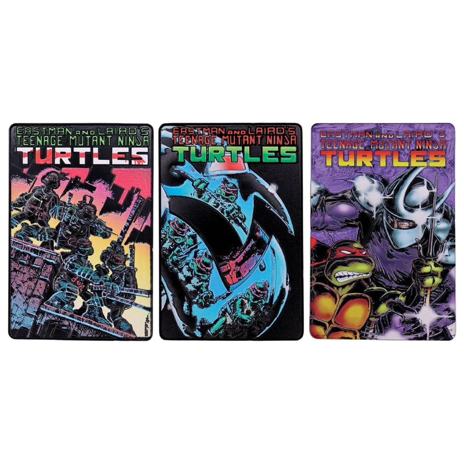 Teenage Mutant Ninja Turtles Ingot Set of Three Comic Book Cover Ingots Limited Edition product photo