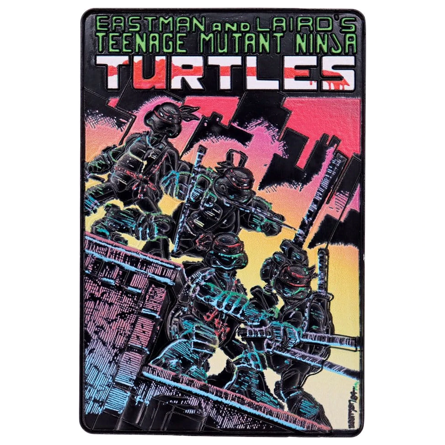 Teenage Mutant Ninja Turtles Ingot Set of Three Comic Book Cover Ingots Limited Edition product photo