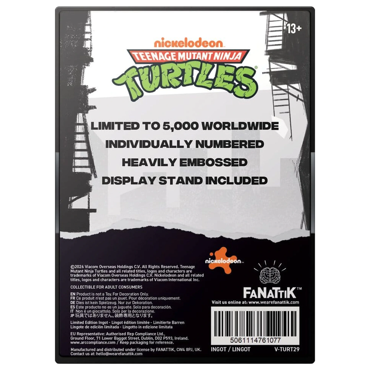 Teenage Mutant Ninja Turtles Ingot Villain Limited Edition product photo