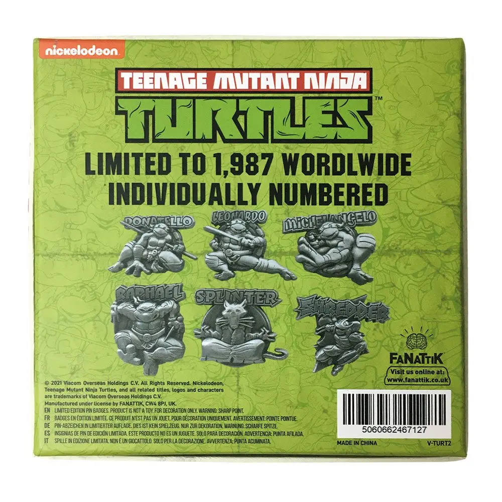 Teenage Mutant Ninja Turtles Pin Badge 6-Pack Limited Edition product photo
