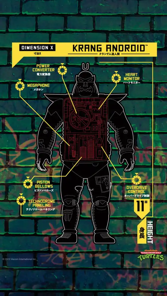 Teenage Mutant Ninja Turtles Action Figure Krang Android (Full Color) 28 cm product photo