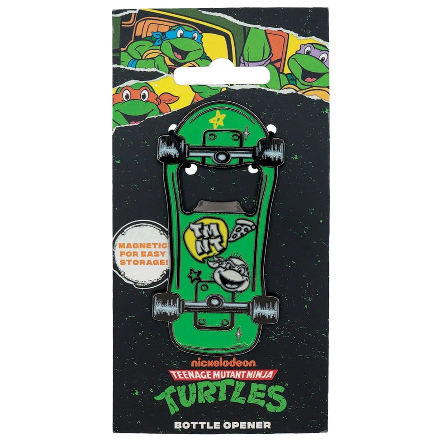 Teenage Mutant Ninja Turtles Bottle Opener Magnetic Skateboard product photo