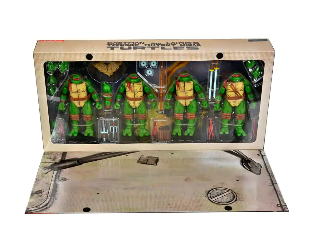 Teenage Mutant Ninja Turtles (Mirage Comics) Action Figures 4-Pack Leonardo, Raphael, Michelangelo, &amp; Donatello 18 cm product photo