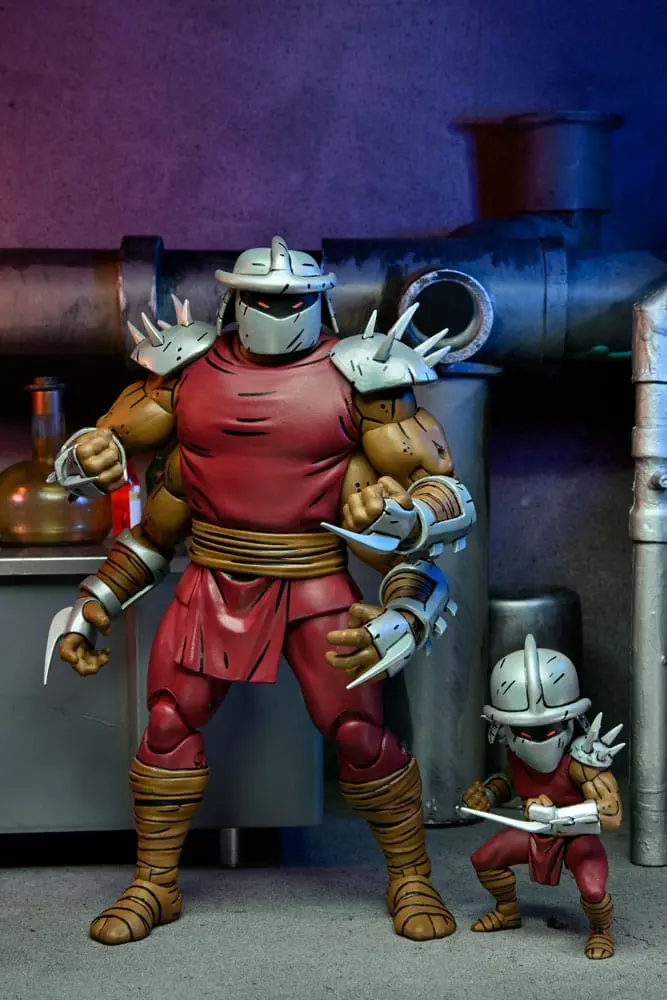 Teenage Mutant Ninja Turtles (Mirage Comics) Action Figure Shredder Clone & Mini Shredder (Deluxe) 18 cm termékfotó