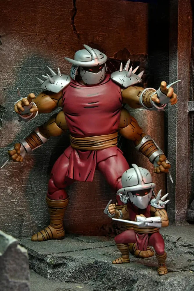 Teenage Mutant Ninja Turtles (Mirage Comics) Action Figure Shredder Clone & Mini Shredder (Deluxe) 18 cm termékfotó