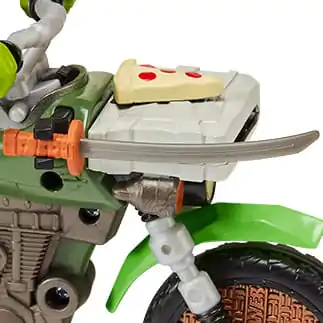 Teenage Mutant Ninja Turtles: Mutant Mayhem Drive N Kick Action Figure Leonardo &amp; Motorcycle 11 cm product photo