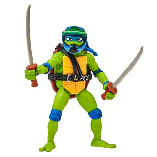 Teenage Mutant Ninja Turtles: Mutant Mayhem Drive N Kick Action Figure Leonardo &amp; Motorcycle 11 cm product photo