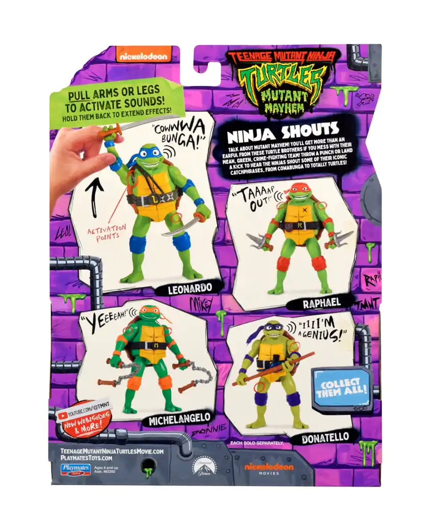 Teenage Mutant Ninja Turtles: Mutant Mayhem Ninja Shouts Action Figure Leonardo 14 cm product photo