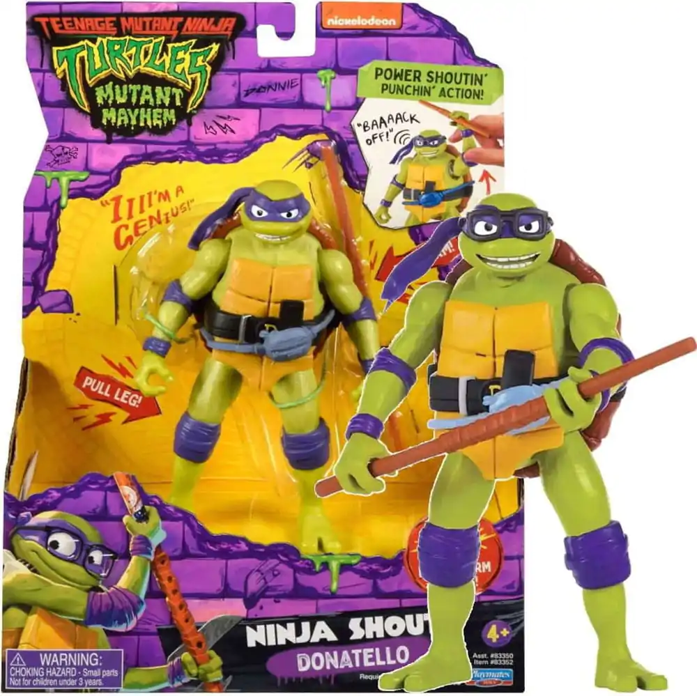 Teenage Mutant Ninja Turtles: Mutant Mayhem Ninja Shouts Action Figure Donatello 14 cm  product photo