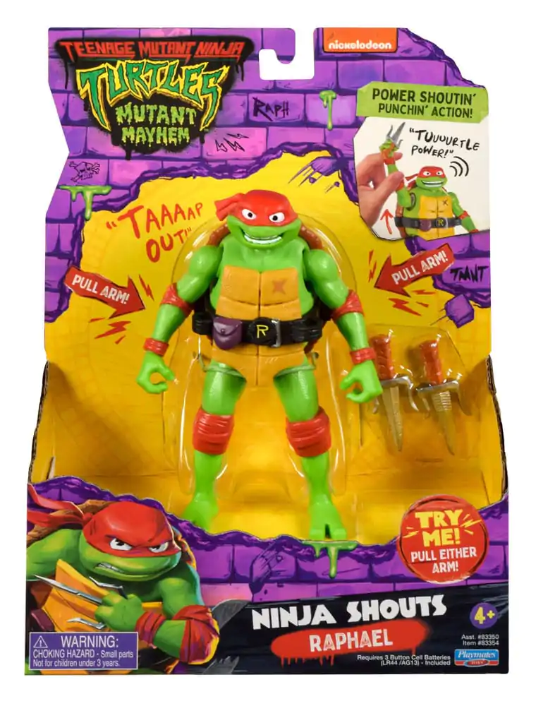 Teenage Mutant Ninja Turtles: Mutant Mayhem Ninja Shouts Action Figure Raphael 14 cm product photo