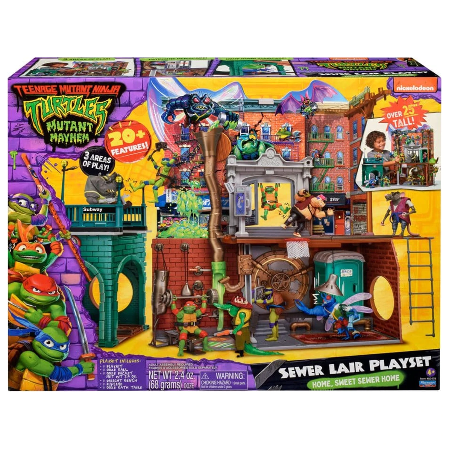 Teenage Mutant Ninja Turtles: Mutant Mayhem Playset Sewer Lair New Version product photo