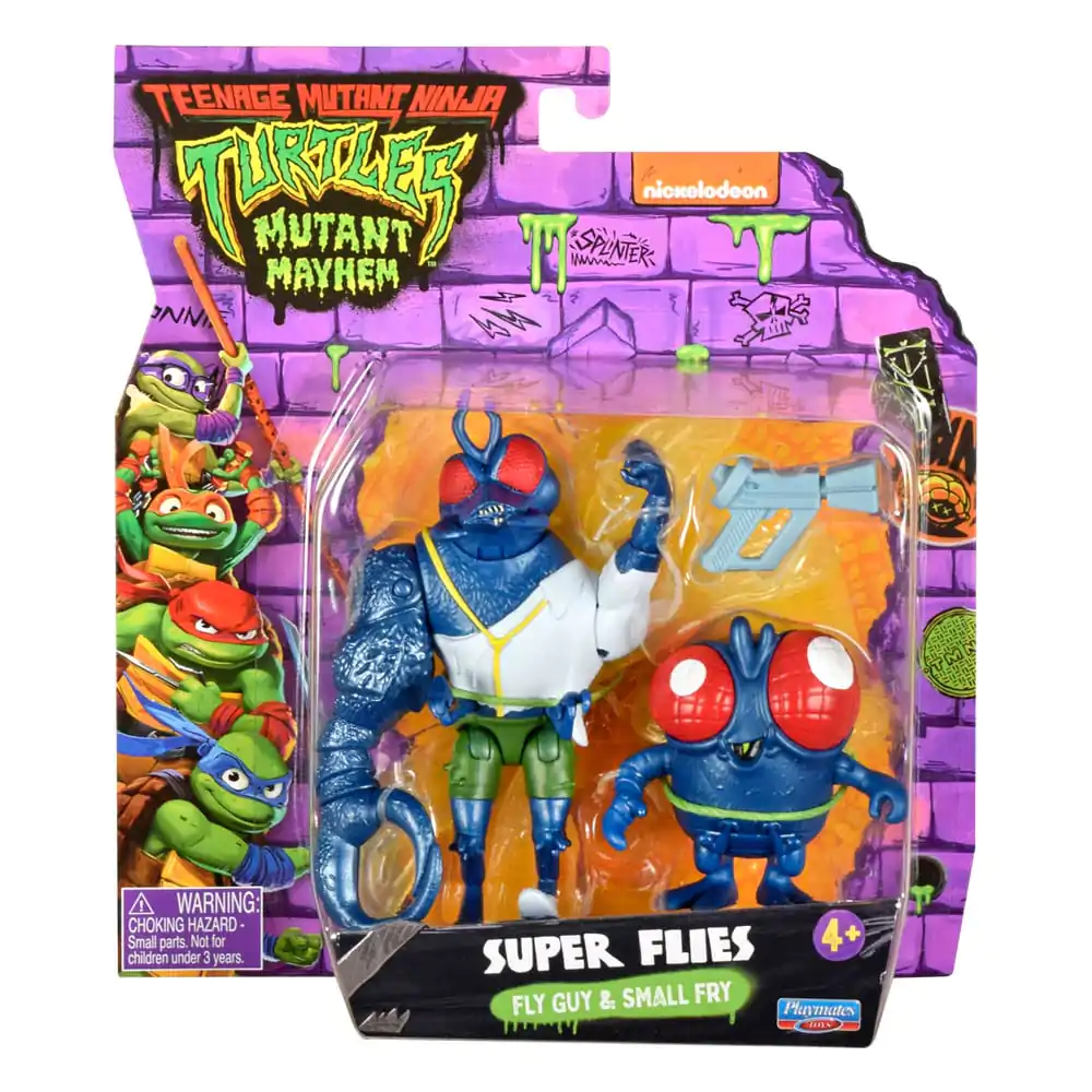 Teenage Mutant Ninja Turtles: Mutant Mayhem Action Figures Super Fly &amp; Toddler Super Fly 11 cm product photo