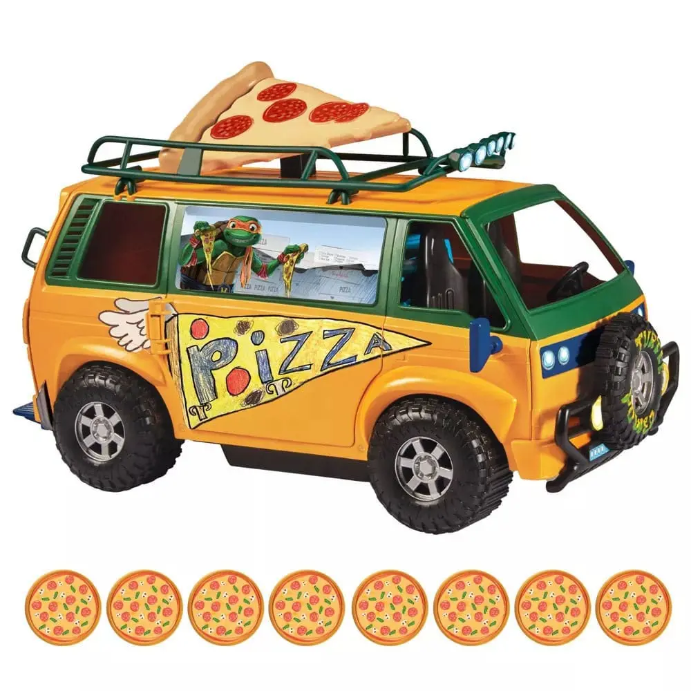Teenage Mutant Ninja Turtles: Mutant Mayhem Vehicle Pizza Van 20 cm termékfotó