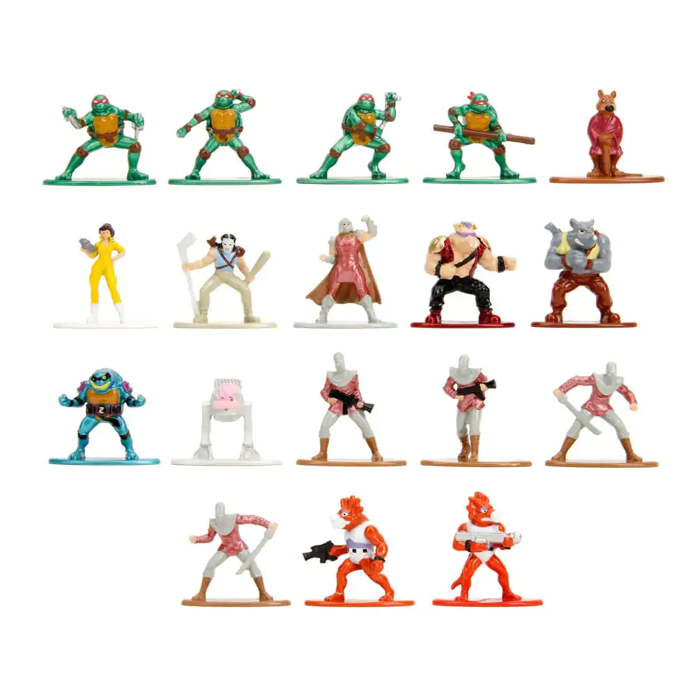 Teenage Mutant Ninja Turtles Nano Metalfigs Diecast Mini Figures 18-Pack Wave 2 4 cm termékfotó