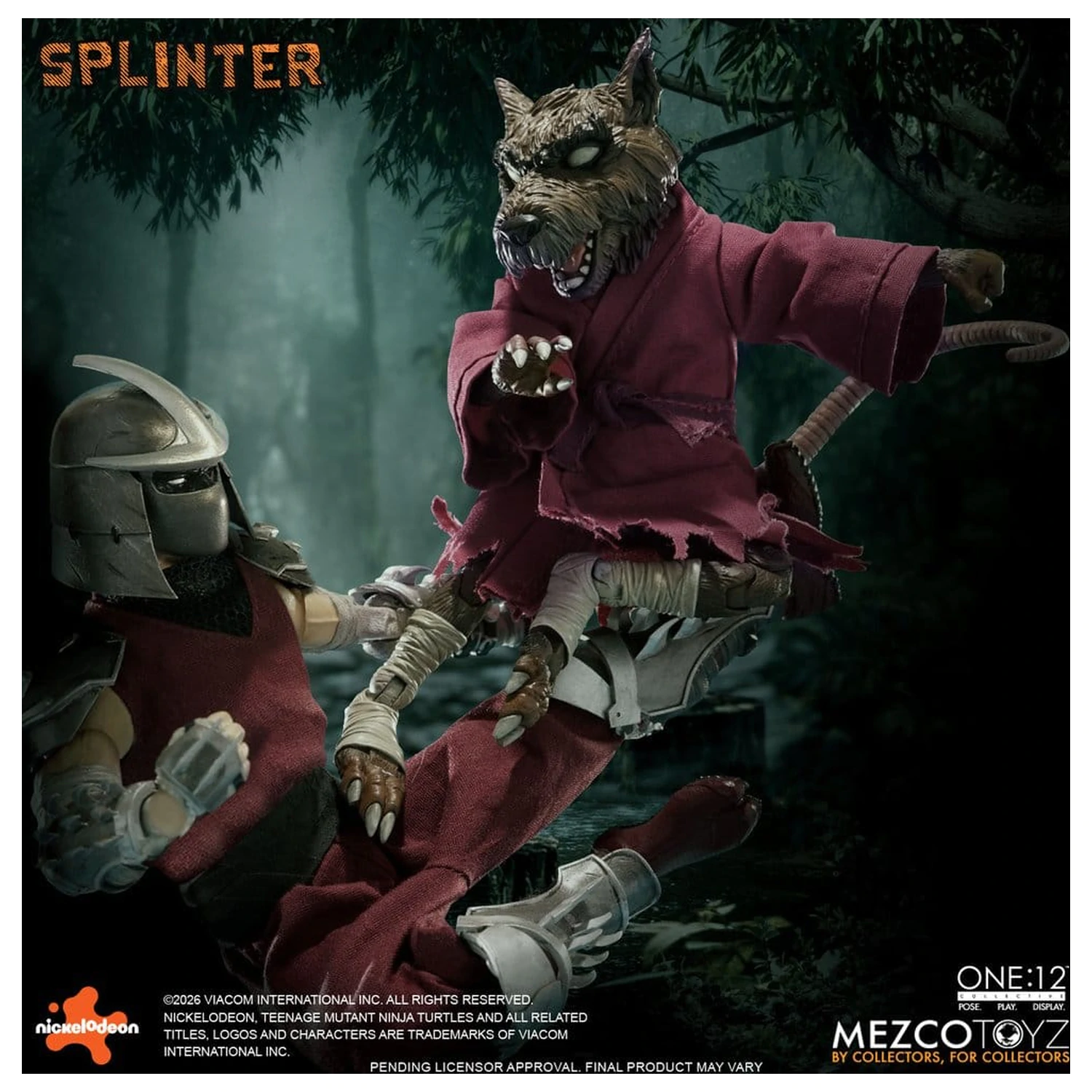Teenage Mutant Ninja Turtles One:12 Collective Action Figure 1/12 Splinter 17 cm product photo