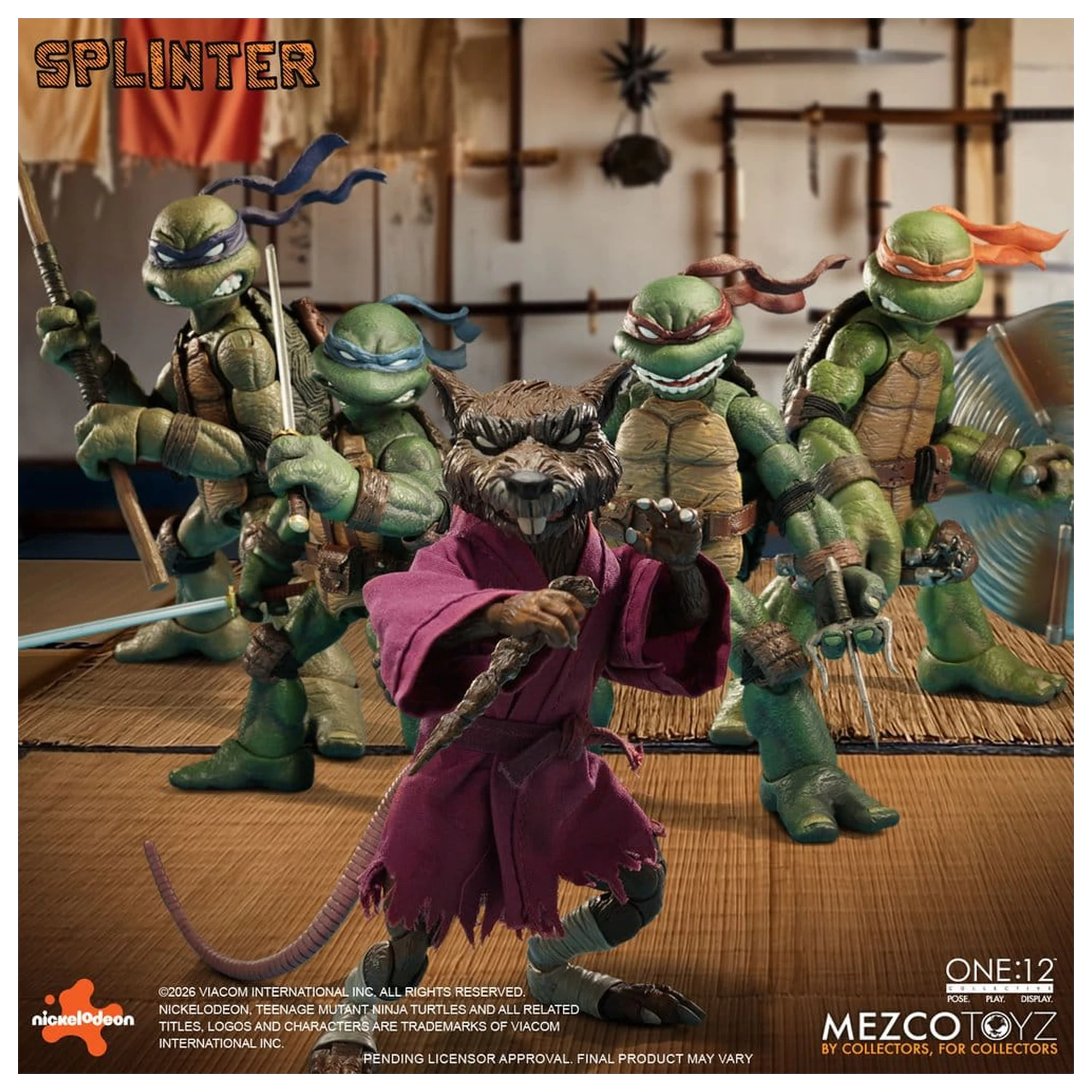 Teenage Mutant Ninja Turtles One:12 Collective Action Figure 1/12 Splinter 17 cm product photo
