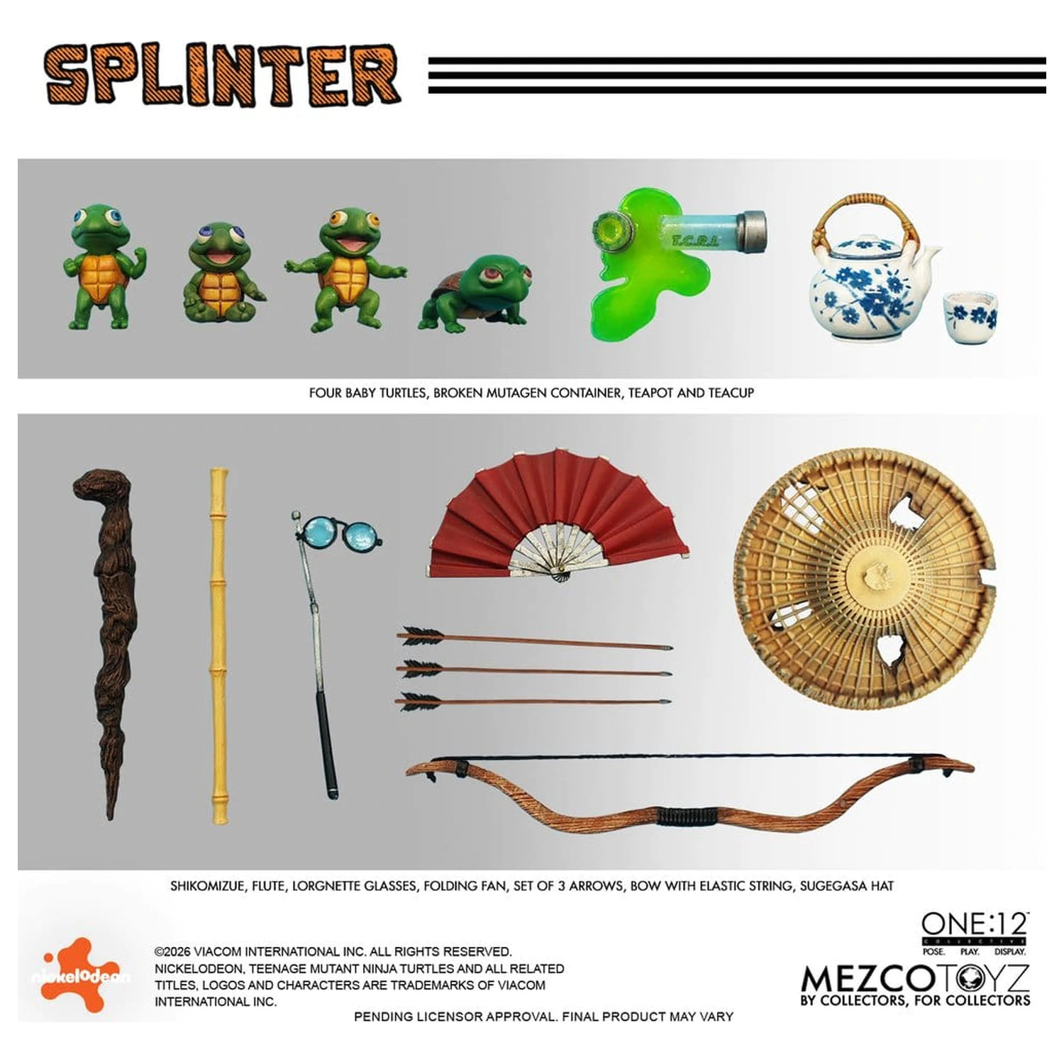 Teenage Mutant Ninja Turtles One:12 Collective Action Figure 1/12 Splinter 17 cm product photo