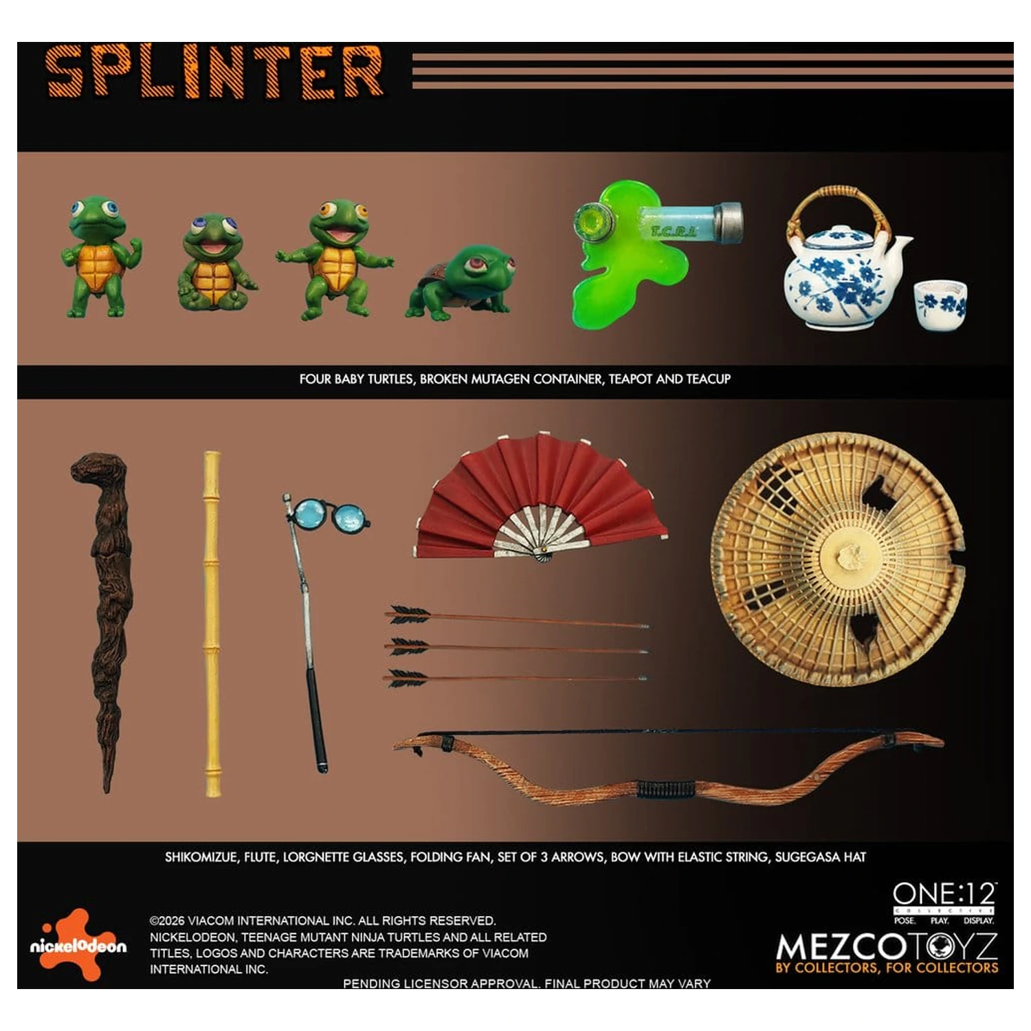 Teenage Mutant Ninja Turtles One:12 Collective Action Figure 1/12 Splinter 17 cm product photo