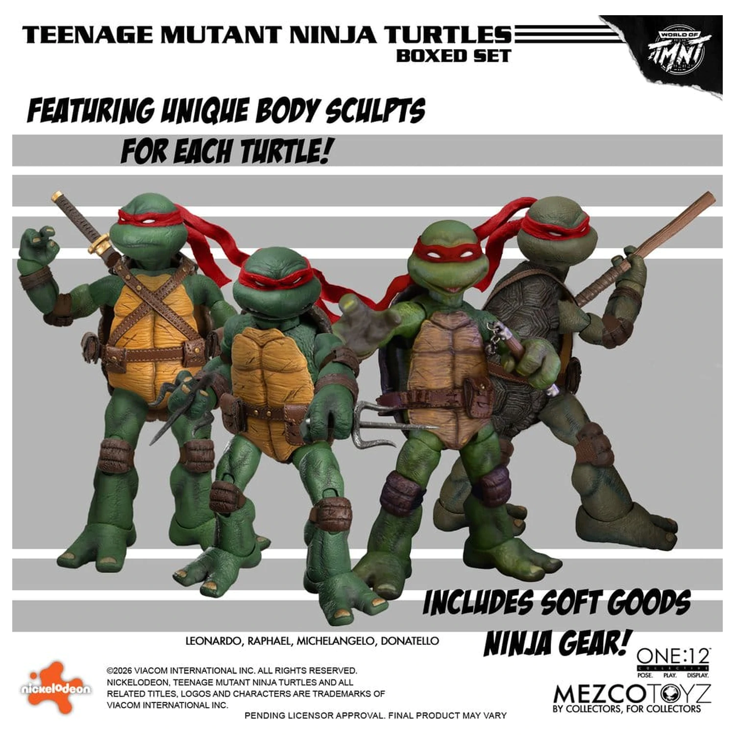 Teenage Mutant Ninja Turtles One:12 Collective Action Figures 1/12 Boxed Set 17 cm product photo