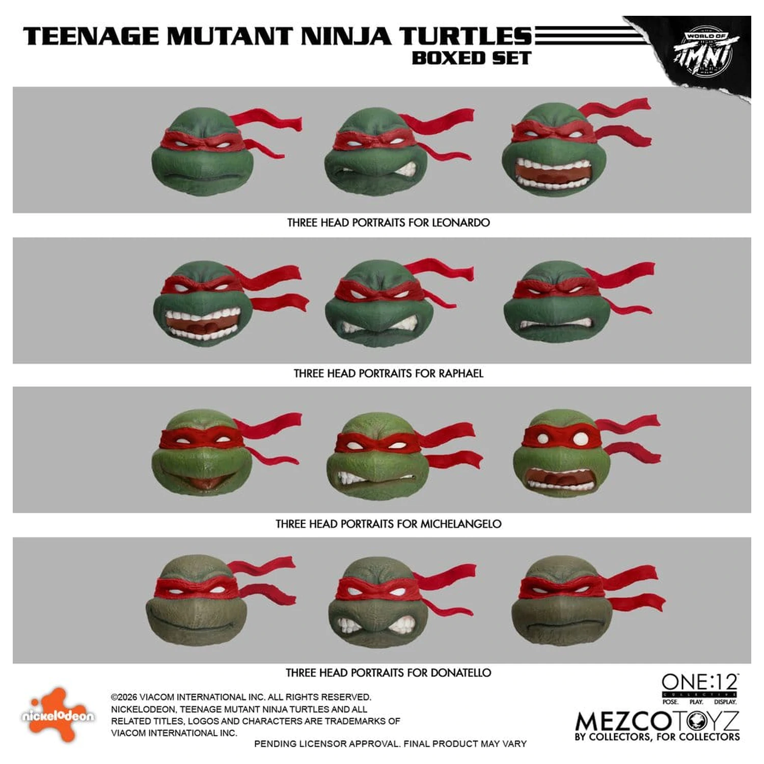 Teenage Mutant Ninja Turtles One:12 Collective Action Figures 1/12 Boxed Set 17 cm product photo
