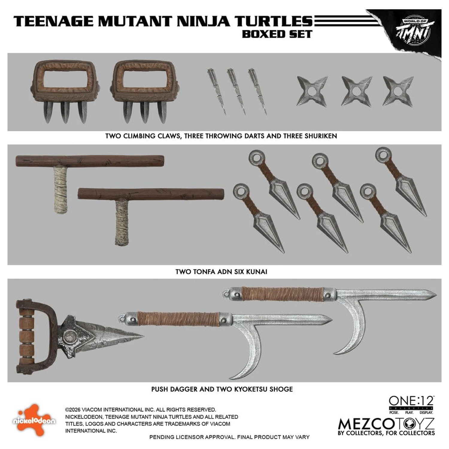 Teenage Mutant Ninja Turtles One:12 Collective Action Figures 1/12 Boxed Set 17 cm product photo