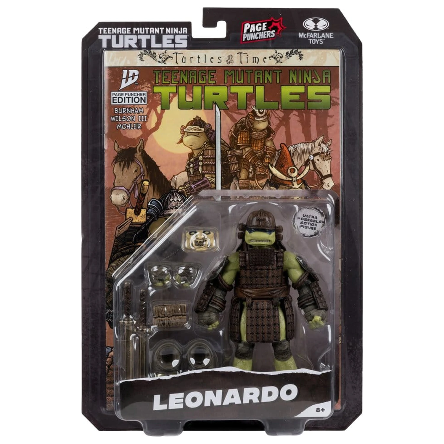 Teenage Mutant Ninja Turtles Page Punchers Action Figure Leonardo (Turtles in Time) 13 cm product photo