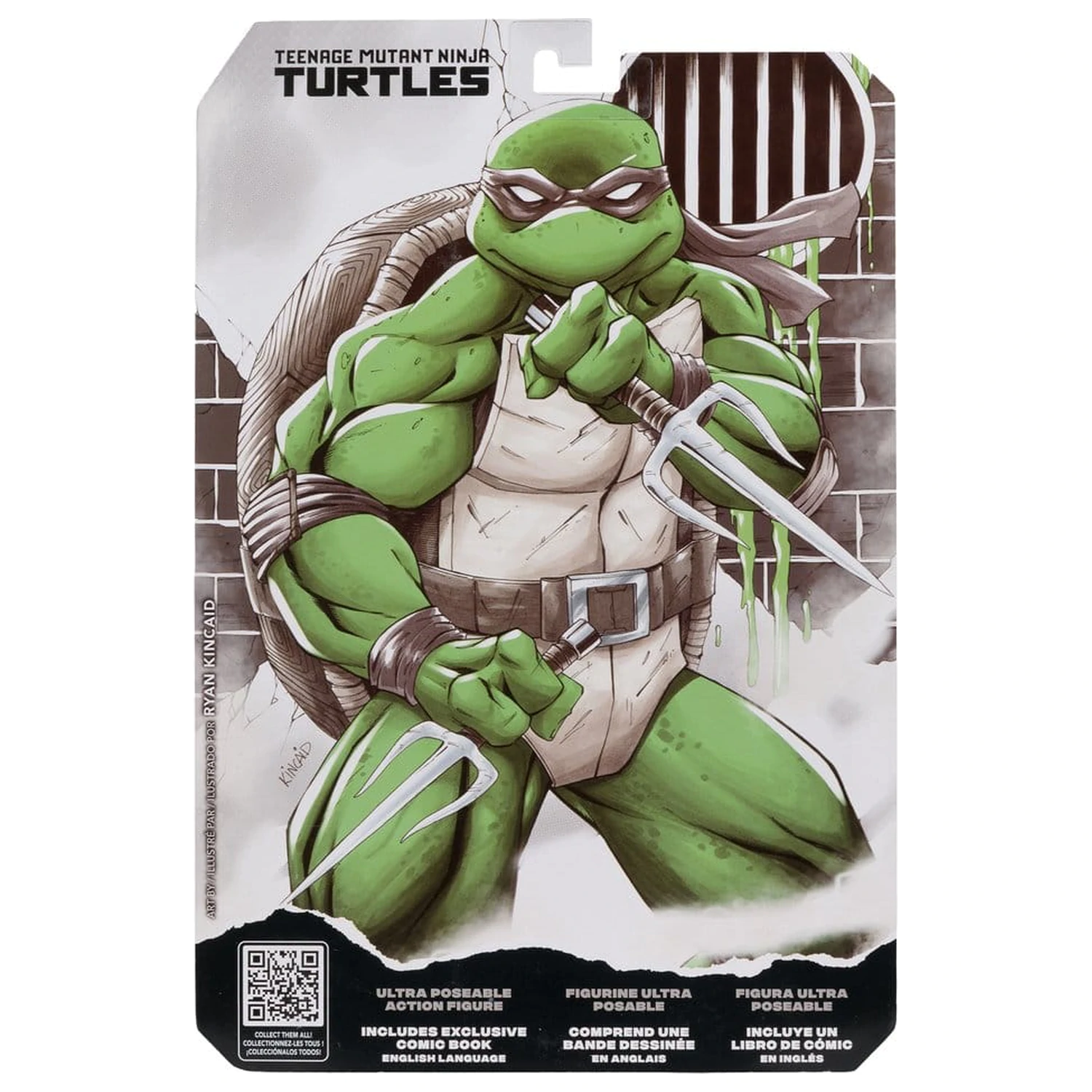 Teenage Mutant Ninja Turtles Page Punchers Action Figure (Black White & Green) (Red Platinum Edition) 13 cm product photo