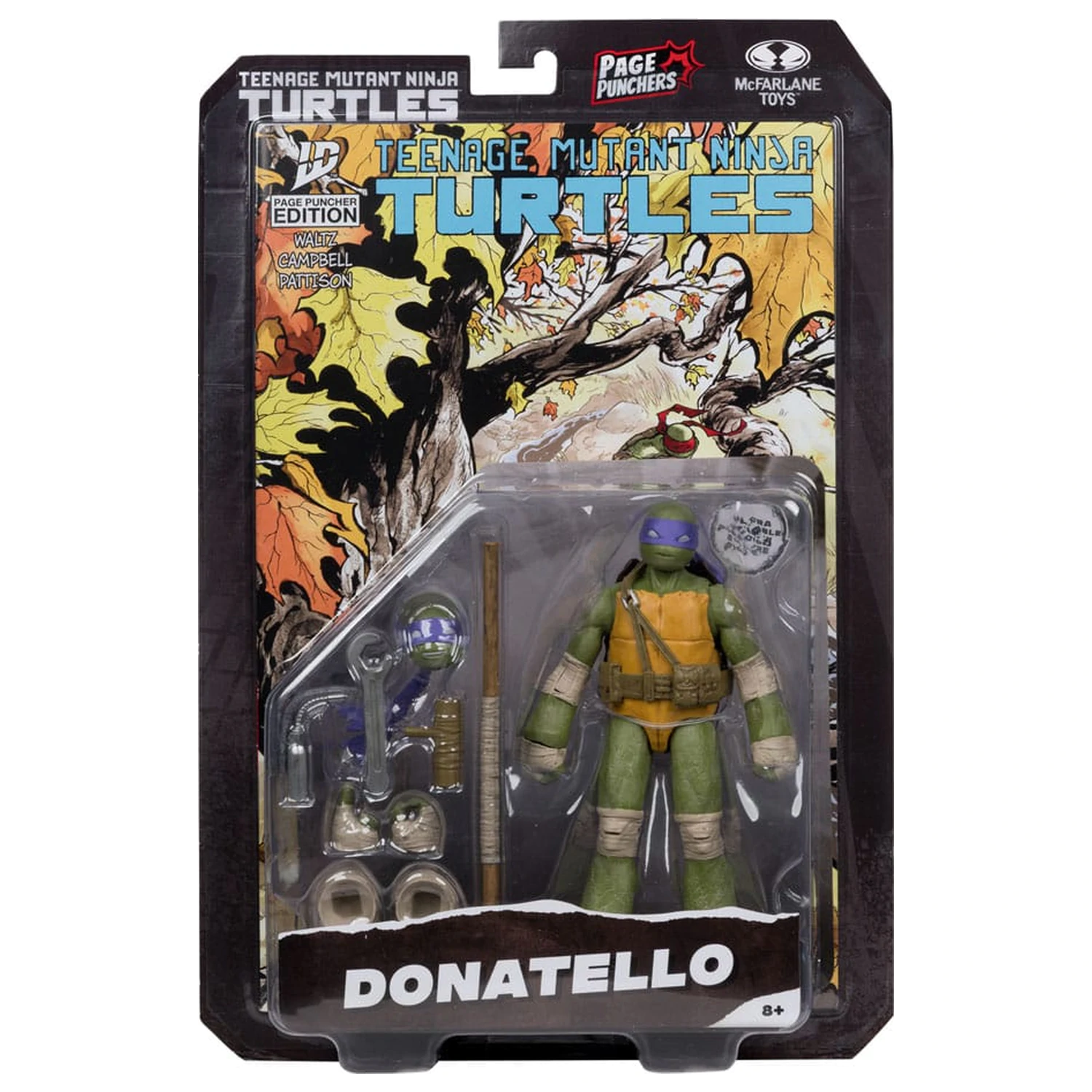 Teenage Mutant Ninja Turtles Page Punchers Action Figure Donatello 13 cm product photo