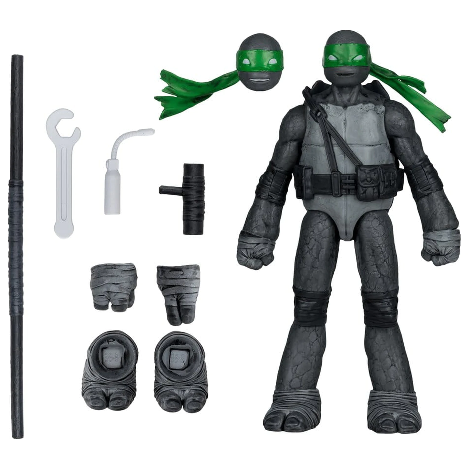 Teenage Mutant Ninja Turtles Page Punchers Action Figure Donatello (Black White & Green ) (Red Platinum Edition) 13 cm product photo