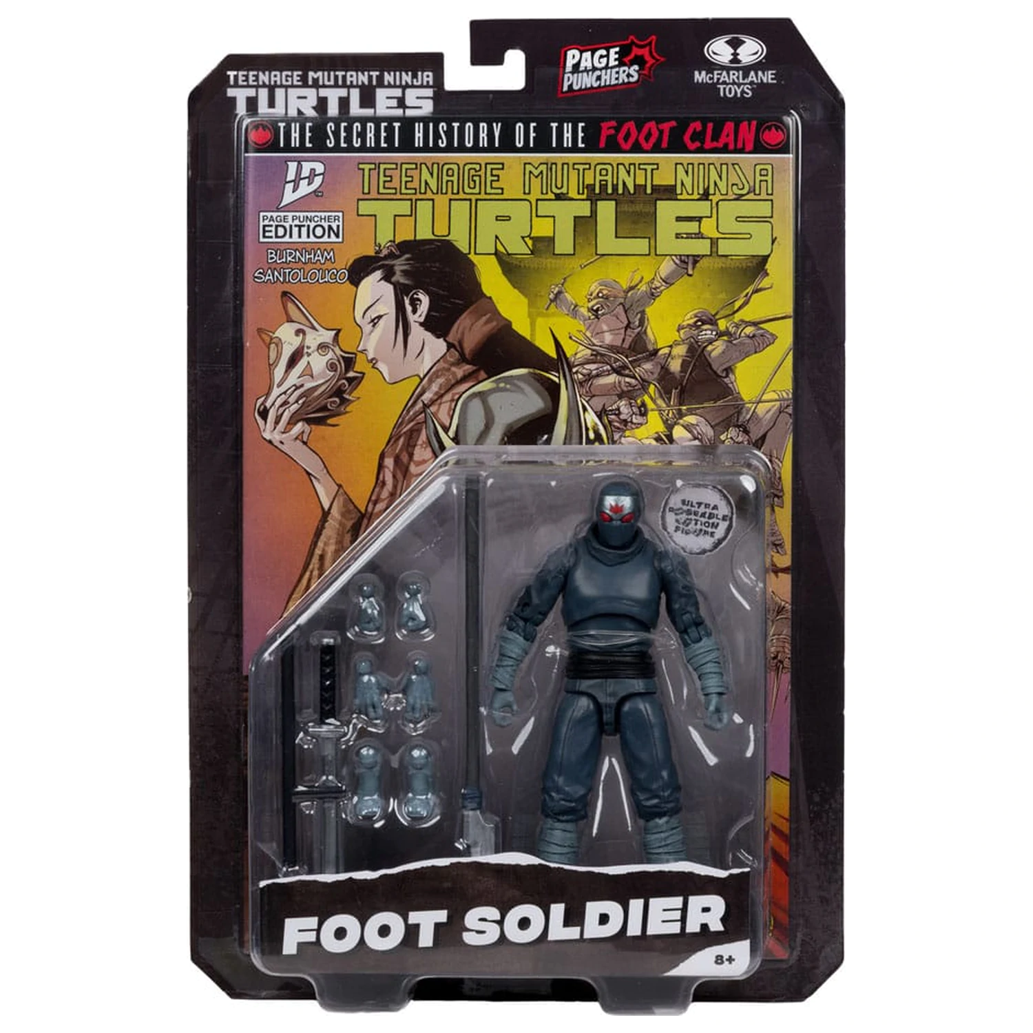 Teenage Mutant Ninja Turtles Page Punchers Action Figure Foot Soldier 14 cm product photo
