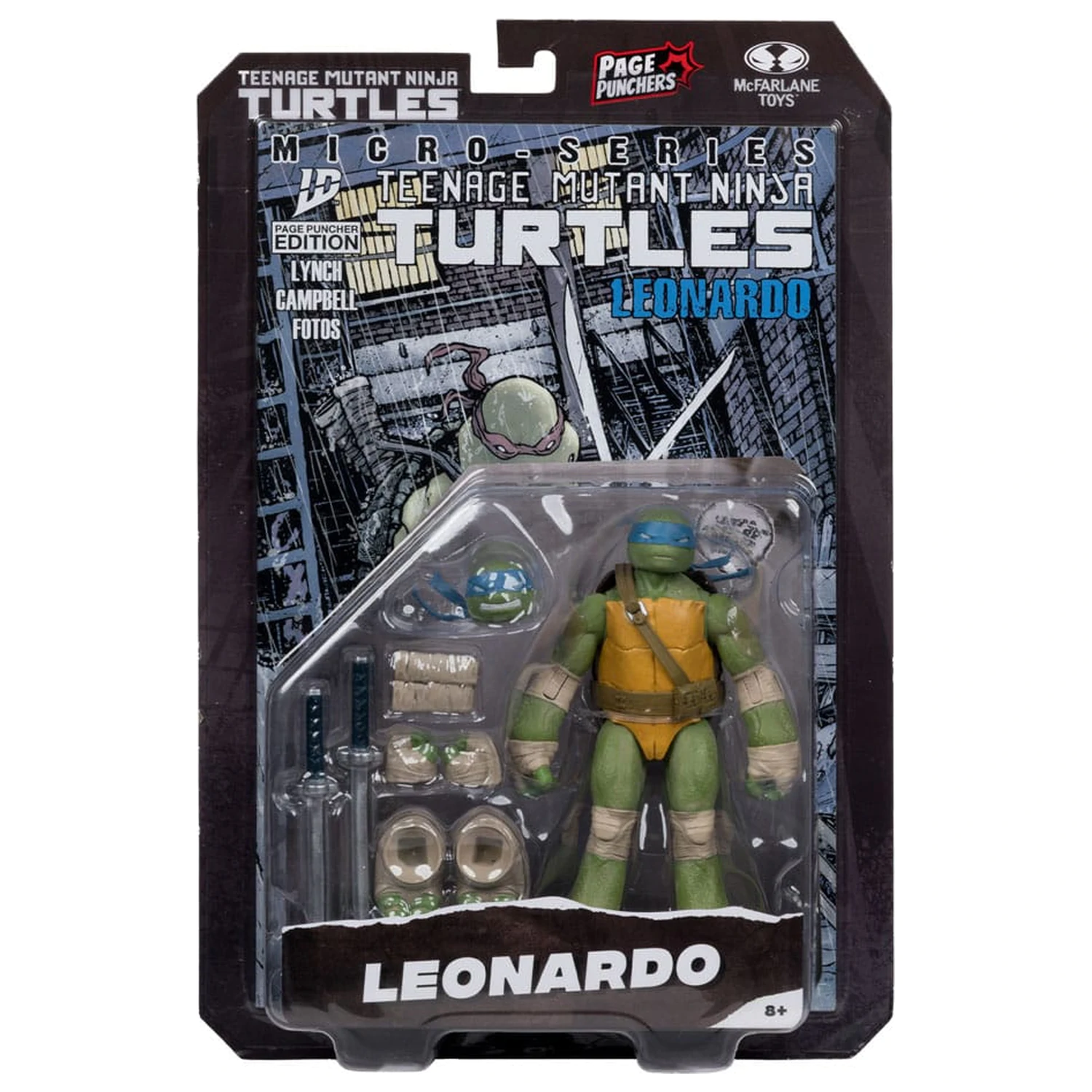 Teenage Mutant Ninja Turtles Page Punchers Action Figure Leonardo 13 cm product photo