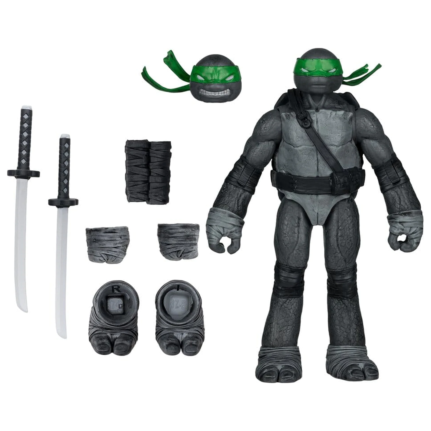 Teenage Mutant Ninja Turtles Page Punchers Action Figure Leonardo (Black White & Green) (Red Platinum Edition) 13 cm product photo