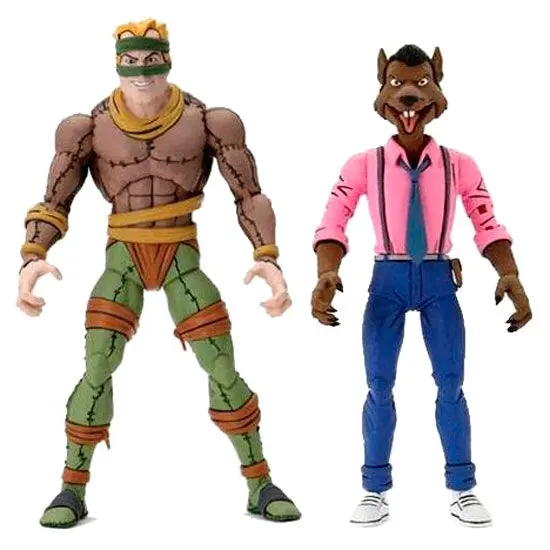 Teenage Mutant Ninja Turtles Rat King and Vernon pack 2 figures 18cm product photo