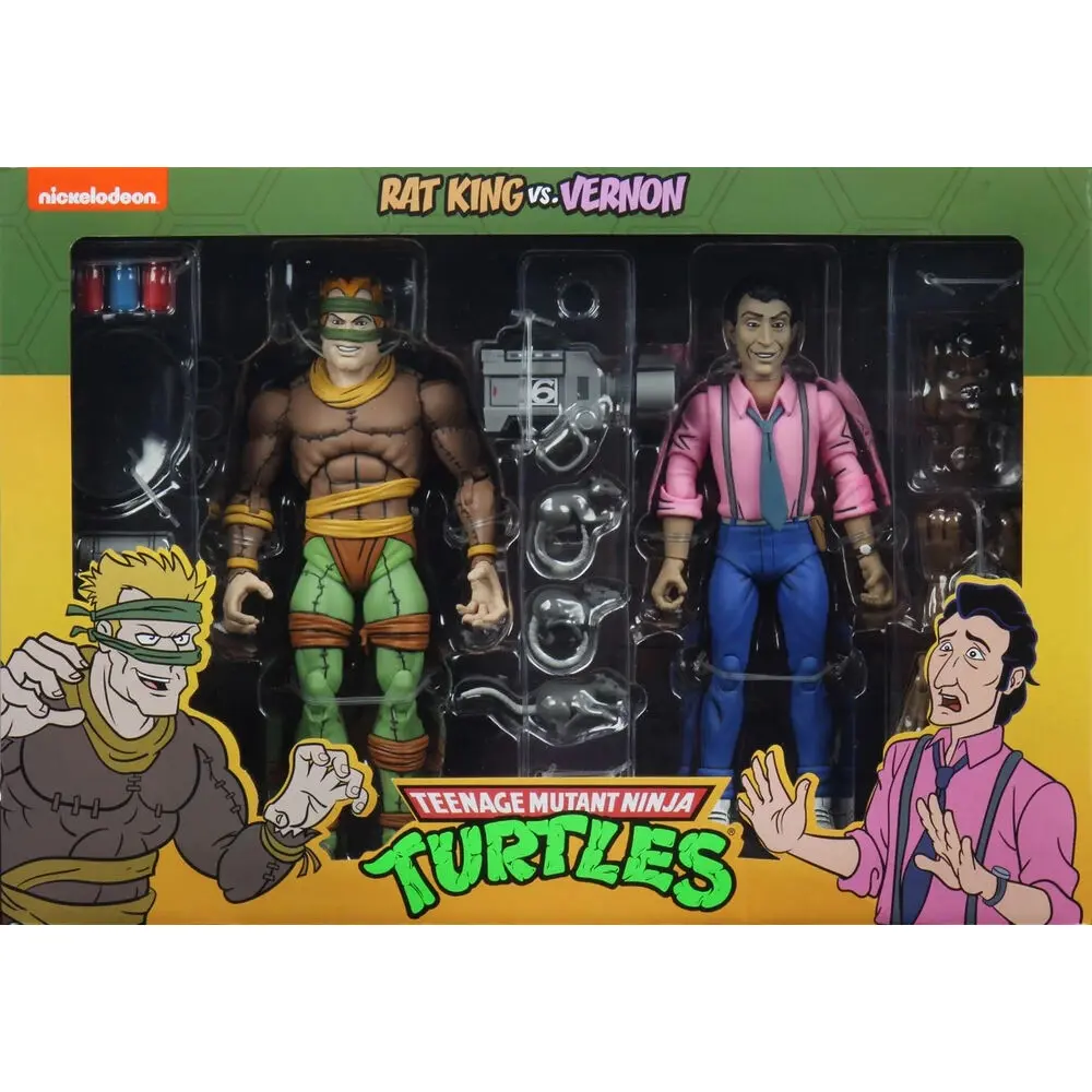 Teenage Mutant Ninja Turtles Rat King and Vernon pack 2 figures 18cm product photo