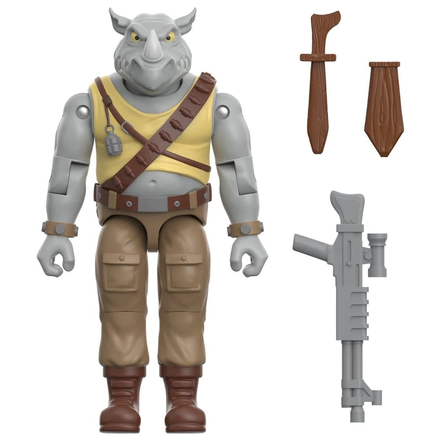 Teenage Mutant Ninja Turtles ReAction+ Action Figure Wave 02 Rocksteady product photo