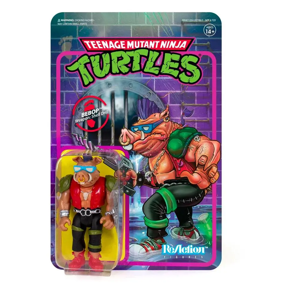 Teenage Mutant Ninja Turtles ReAction Action Figure Bebop 10 cm product photo