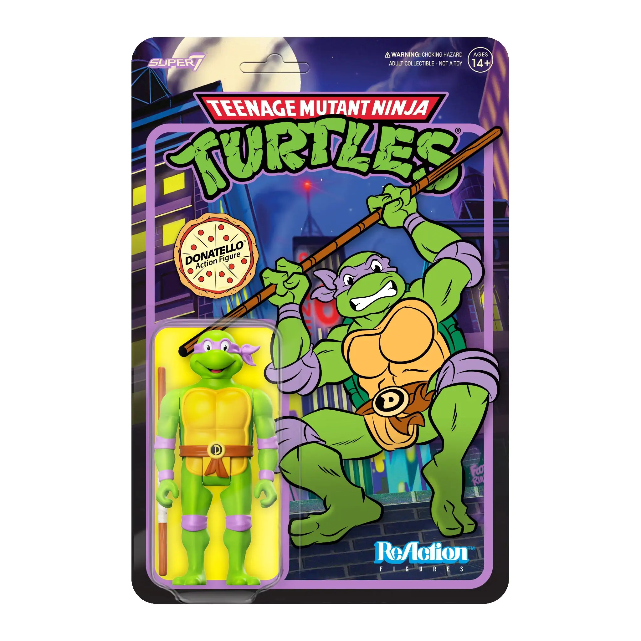 Teenage Mutant Ninja Turtles  ReAction Action Figure Donatello 10 cm termékfotó