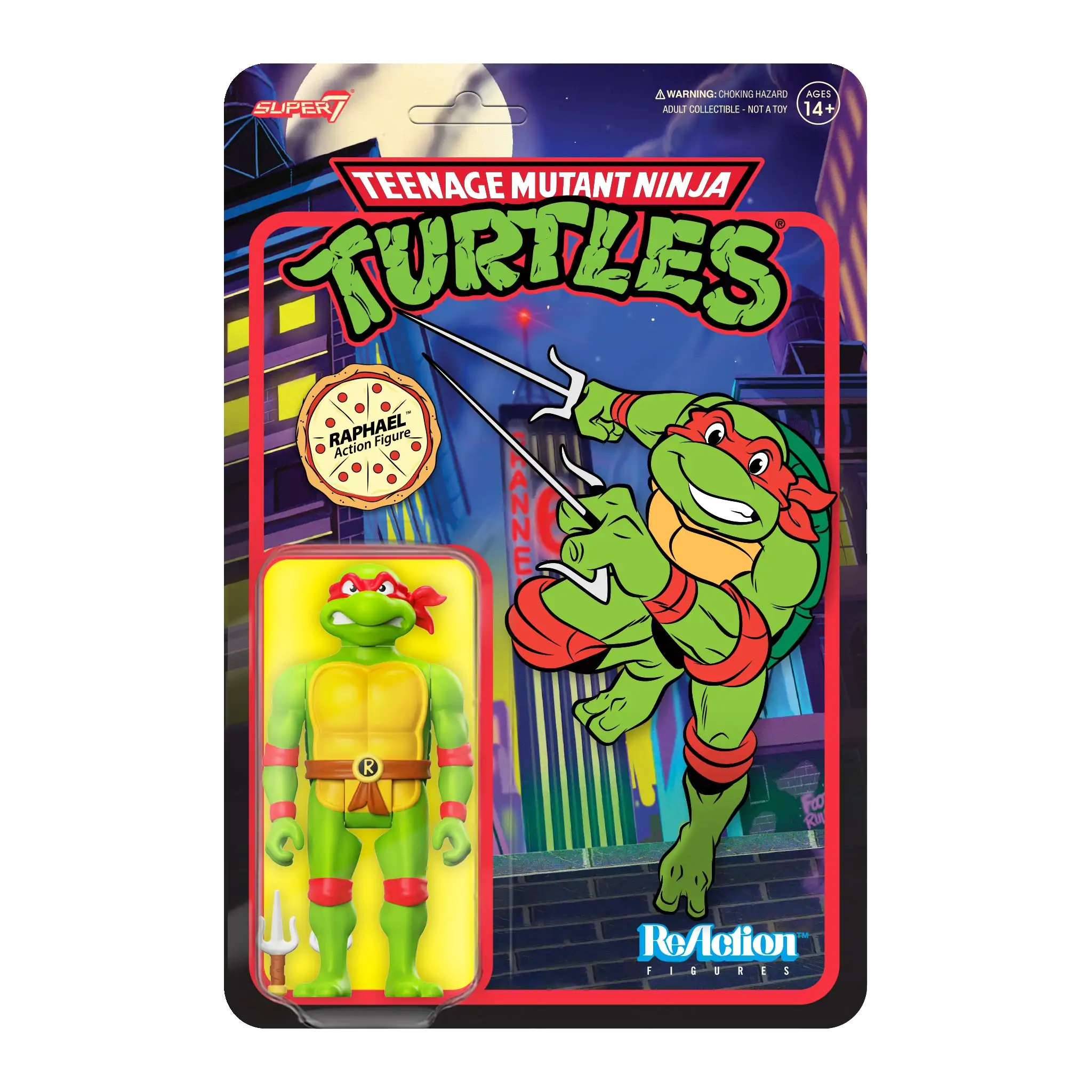 Teenage Mutant Ninja Turtles  ReAction Action Figure Raphael 10 cm termékfotó