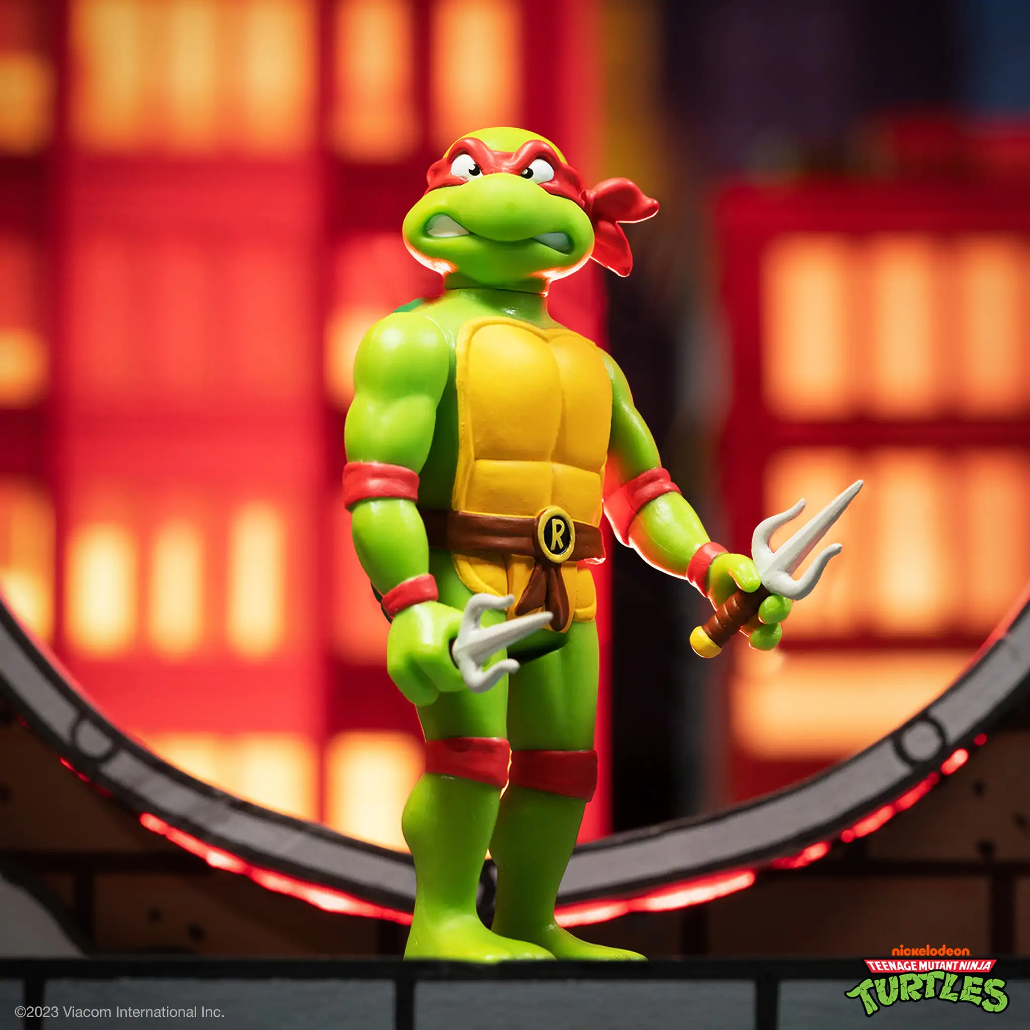 Teenage Mutant Ninja Turtles  ReAction Action Figure Raphael 10 cm termékfotó