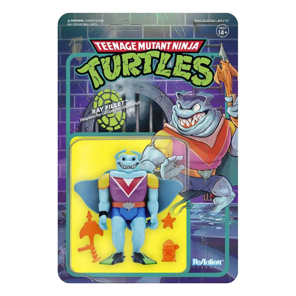 Teenage Mutant Ninja Turtles ReAction Action figure Ray Fillet Wave 4 10 cm product photo