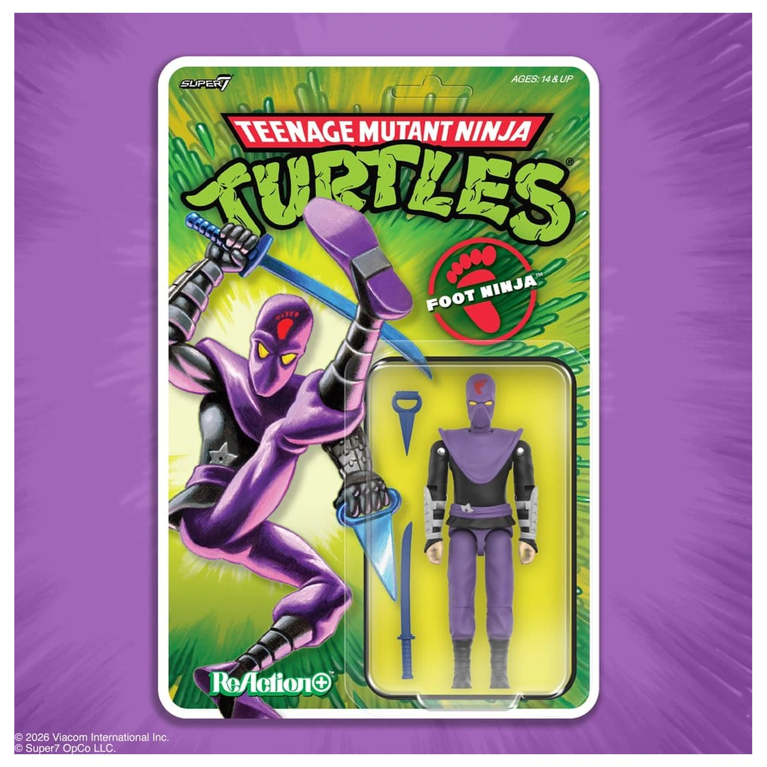Teenage Mutant Ninja Turtles ReAction+ Action Figure Wave 01 Foot Ninja product photo
