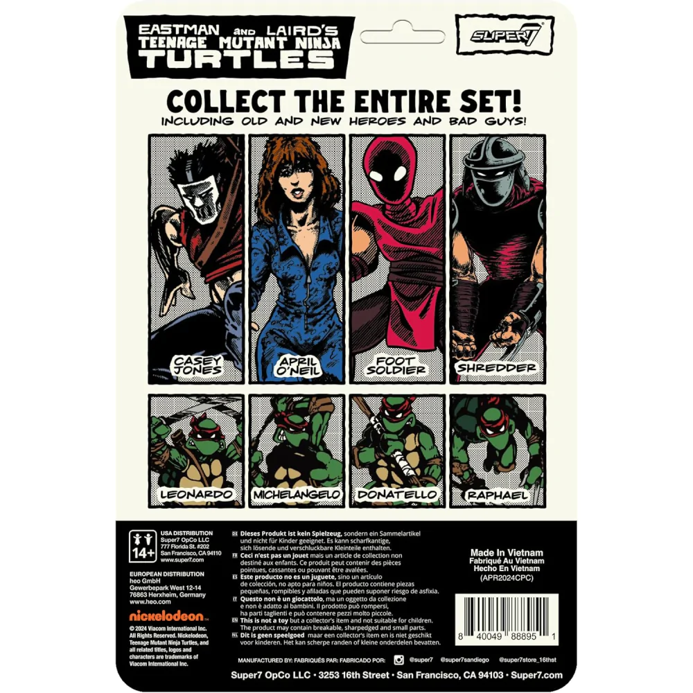 Teenage Mutant Ninja Turtles ReAction Action Figure Wave 11 Shredder (Comic Color) 10 cm product photo