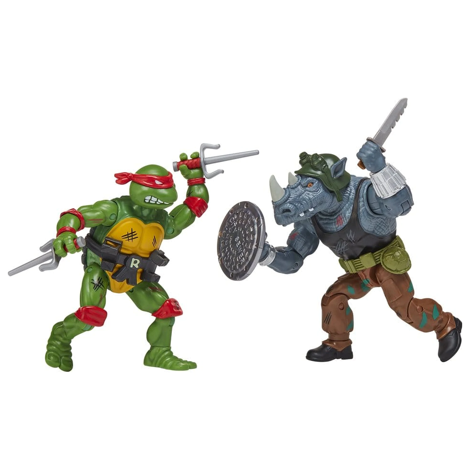 Teenage Mutant Ninja Turtles: Remastered Action Figures Raphael vs. Rocksteady product photo