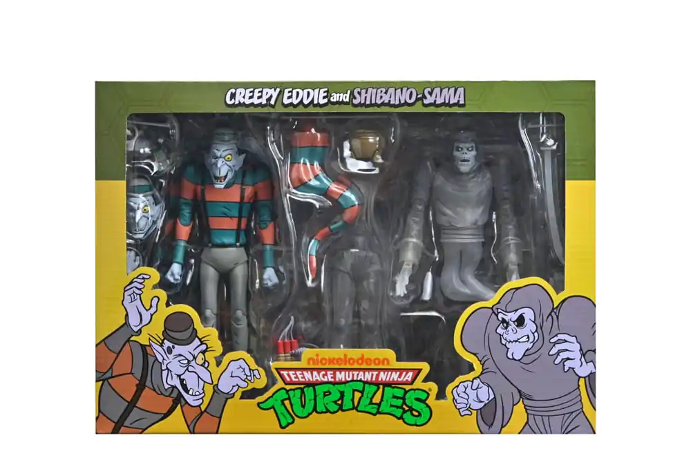 Teenage Mutant Ninja Turtles: Saturday Morning Adventures Action Figure 2-Pack Creepy Eddie &amp; Shibano-Sama 17 cm product photo